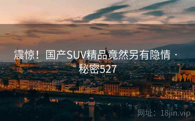 震惊!国产SUV精品竟然另有隐情 · 秘密527