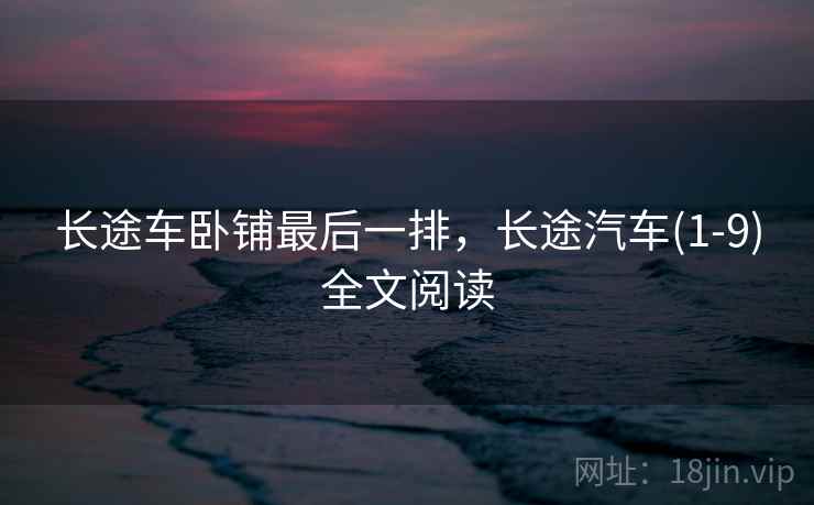 长途车卧铺最后一排,长途汽车(1-9)全文阅读  第2张 长途车卧铺最后一排,长途汽车(1-9)全文阅读  第2张